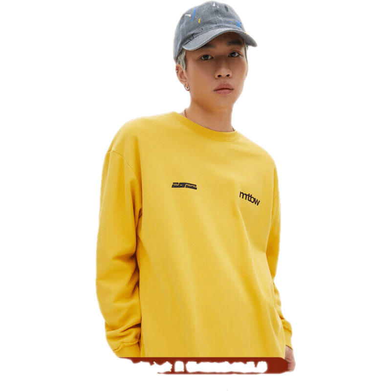 美特斯邦威衛(wèi)衣男春季百搭圓領(lǐng)印花衛(wèi)衣青春休閑男士套頭上衣 灰色 M 170 92A