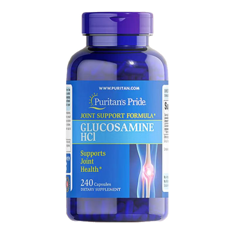 普麗普萊氨糖軟骨素鈣片鹽酸三倍雙倍氨糖營養(yǎng)片舒緩關(guān)節(jié)不適美國原裝進(jìn)口 【日常呵護(hù)關(guān)節(jié)】鹽酸氨糖240粒*1瓶