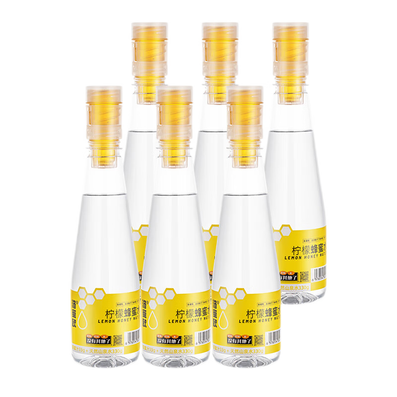 洛蜜歐檸檬蜂蜜水一擰一搖0脂肪解暑飲料蜂蜜水分離式檸檬水解酒飲料整 【1箱】檸檬蜂蜜水363g*6瓶