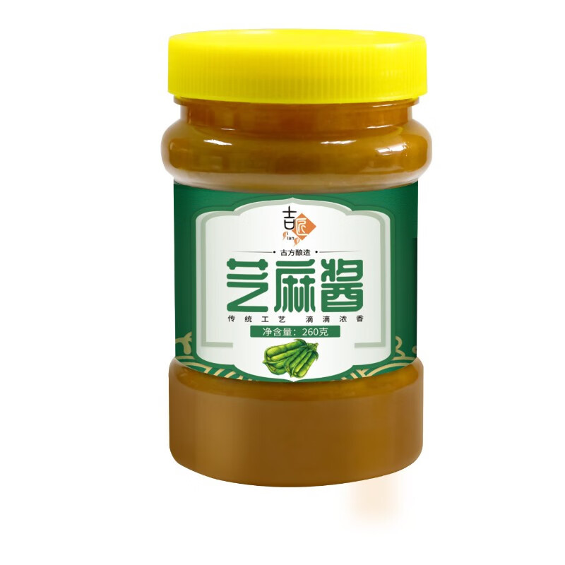 东方名人焙煎麻酱石磨芝麻花生酱纯正宗休闲小零食0无糖精脂肪热干面