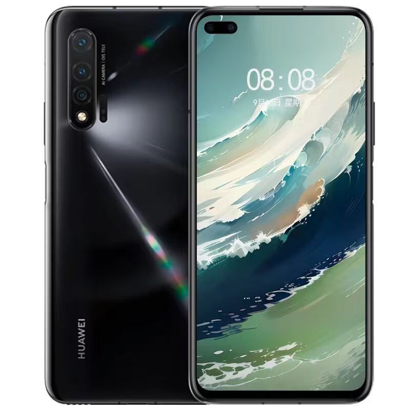 华为(huawei)nova6麒麟990全网通直屏5g双卡双待送手机壳钢化膜nova