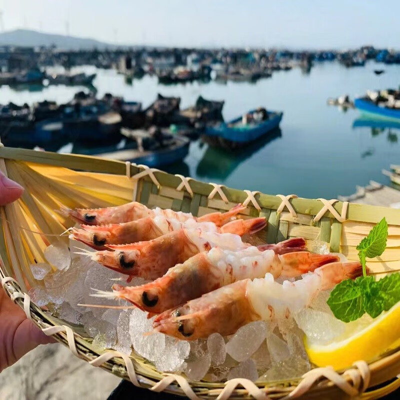 道楼鲜阁 东山岛樱花虾即食刺身玫瑰虾火焰虾深海海虾鲜活速冻樱花虾