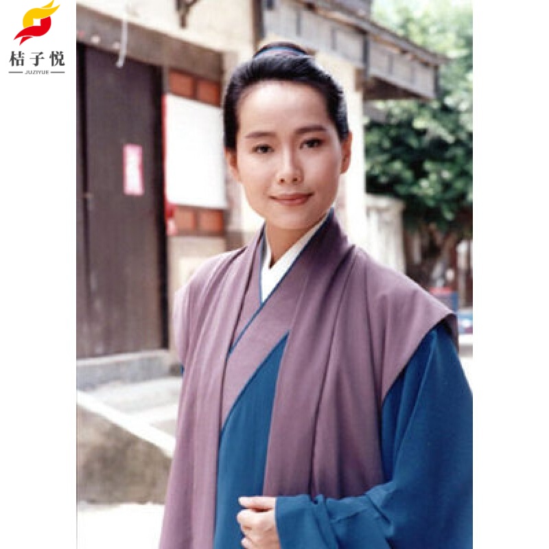 桔子悦 成人戏服 许仙服装白素贞古装演出服白蛇传新白娘子表演 许仙二原版+外袍+长衫 XL适合180怎么看?