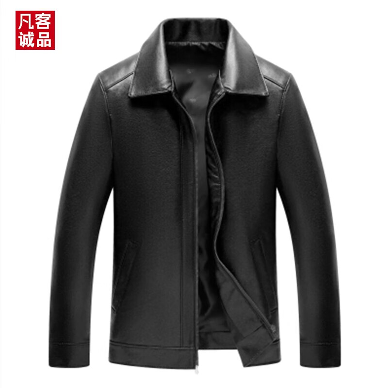 凡客诚品春秋款皮衣机车男士男装皮夹克外套衣服夹克修身休闲 3335黑色【薄款】 L体重120-135斤属于什么档次？