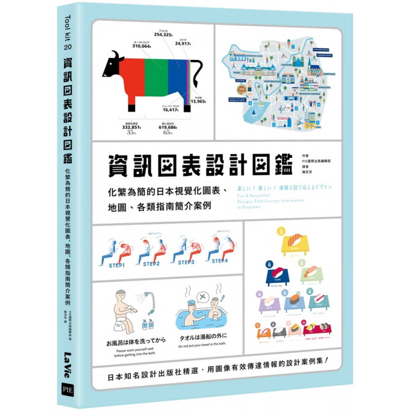预订台版 信息图表设计图鉴 化繁为简的日本视觉化图表地图各类指南简介案例 麦浩斯 PIE国际出版编辑部