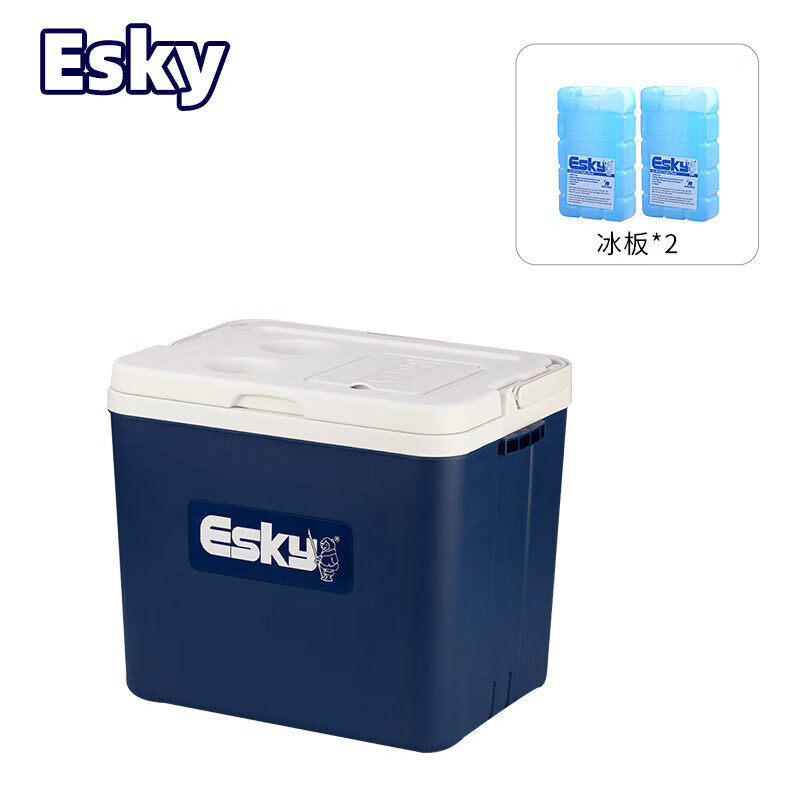 爱斯基（ESKY）33L车载家用车用保温箱便携式商用冷藏箱户外冰桶保鲜箱附2冰板属于什么档次？