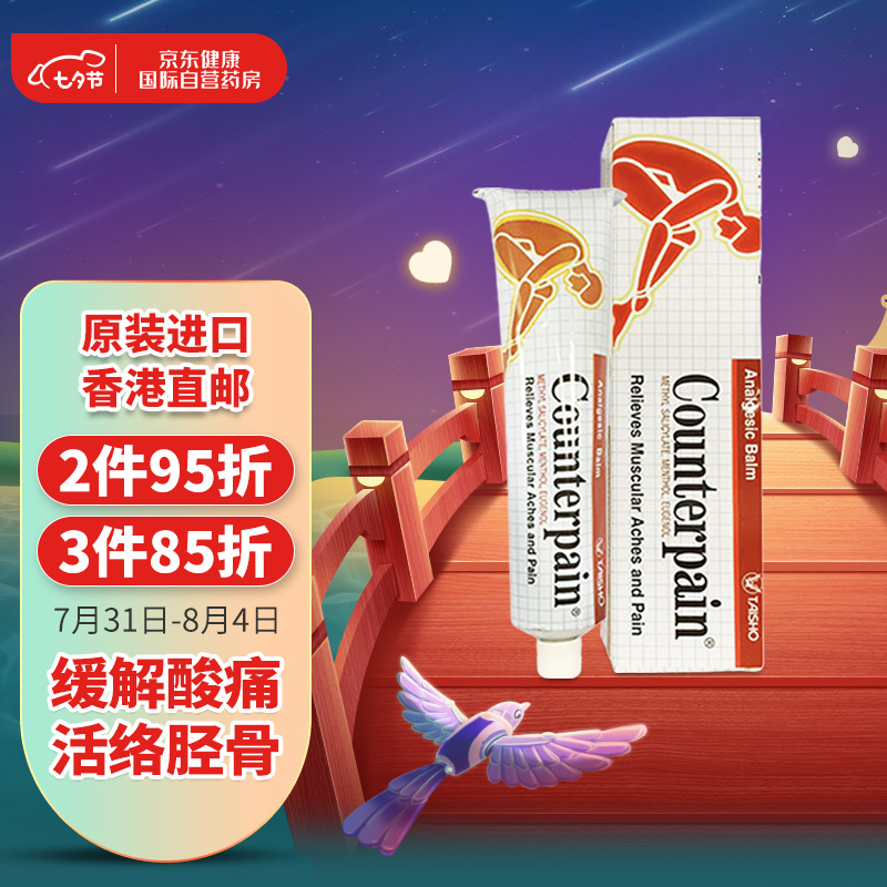 Counterpain施贵宝关节软膏120g价格走势及用户评测分析