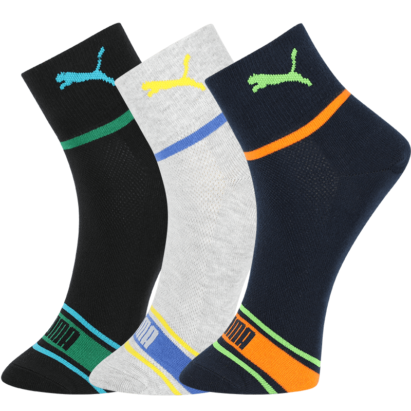 PUMA ���� ��ʿ��Ͳ���� ʱ��ƴɫ͸����ĥ 3˫װ 39.45Ԫ(����ȯ)