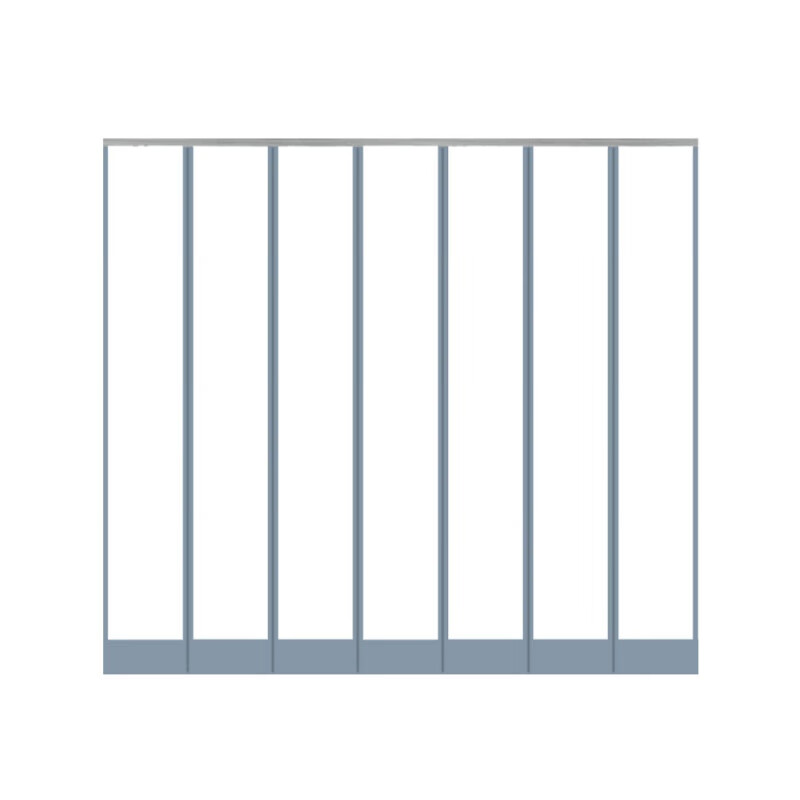 蕾宁磁吸门帘空调防走挡冷气防风隔断帘子挡风农村家用塑料透明皮挂帘 宽40厘米厚1.6毫米加配重@ 高2米/片@