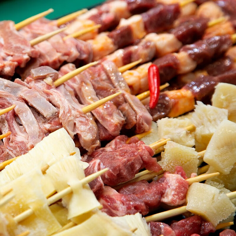 游牧御品 烧烤食材 烤串组合套餐5-12人内蒙古烤肉羊肉串牛肉串鸡翅中