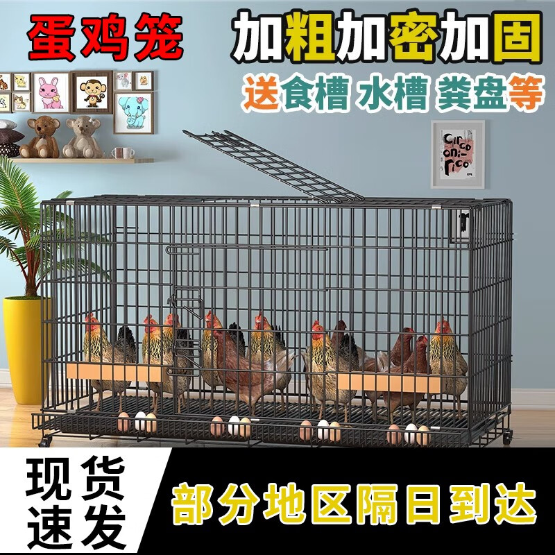 鸡笼子家用大号特大室外农村养鸡笼鸡舍自动清粪养殖笼鸭笼铁丝网 加粗套餐三 底座加固款100*60*70cm属于什么档次？