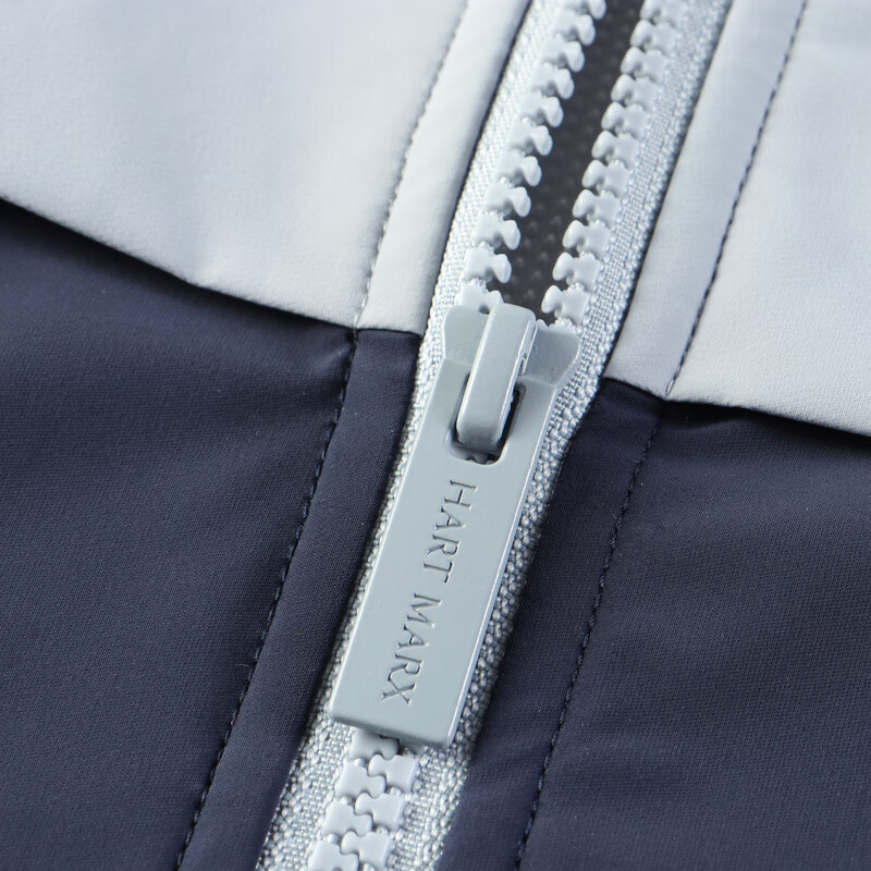 哈特马克斯防水透湿四面弹可拆帽PU高透膜男夹克上衣 神秘灰 XL 180/100A