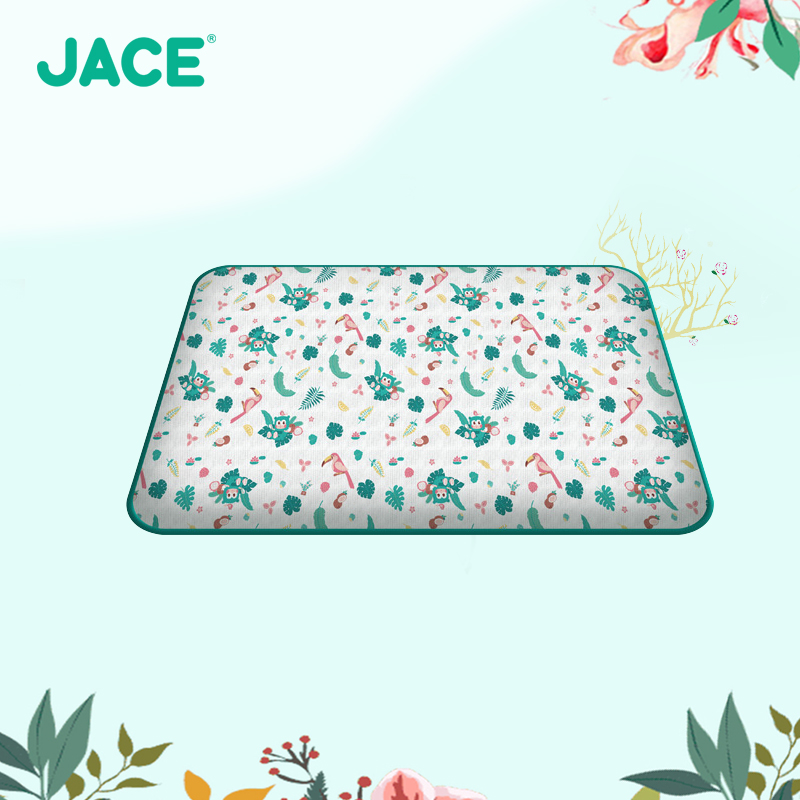 JaCe 儿童冰丝枕套 冷感枕套席婴儿枕套子冰丝冷感枕套