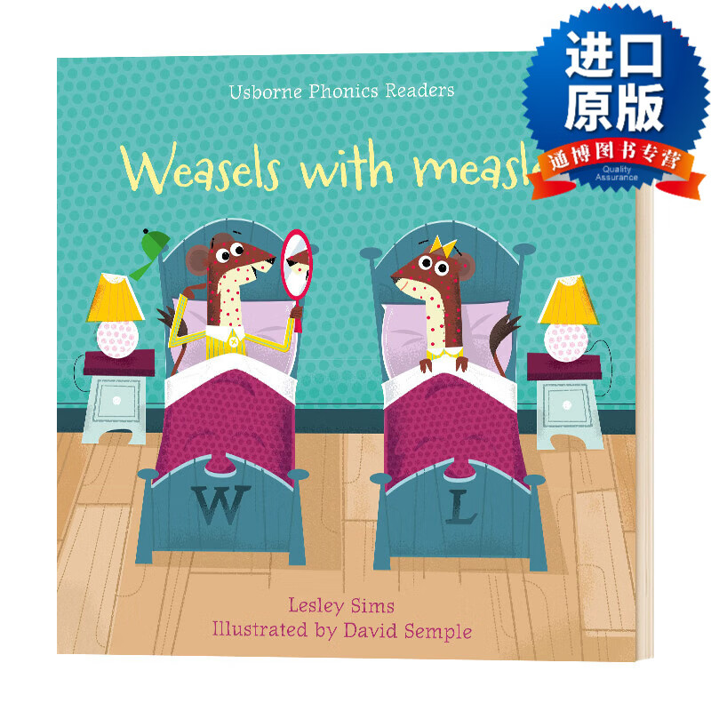 英文版 phonics readers: weasels with measles 患麻疹的黄鼠狼 英文