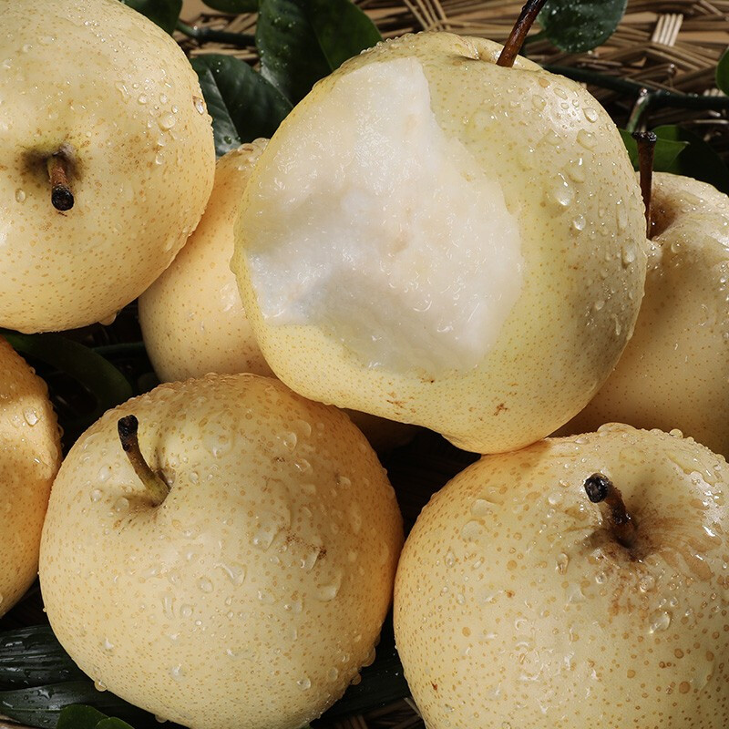 净重10斤 18-20粒 梨子 新鲜年货节礼盒 生鲜水果 天山雪梨7斤 单果