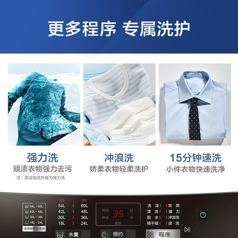 海尔（Haier)   直驱变频强劲平稳 以旧换新 波轮洗衣机全自动家电 量衣进水第四代线屑过滤 8公斤 EB80BM029