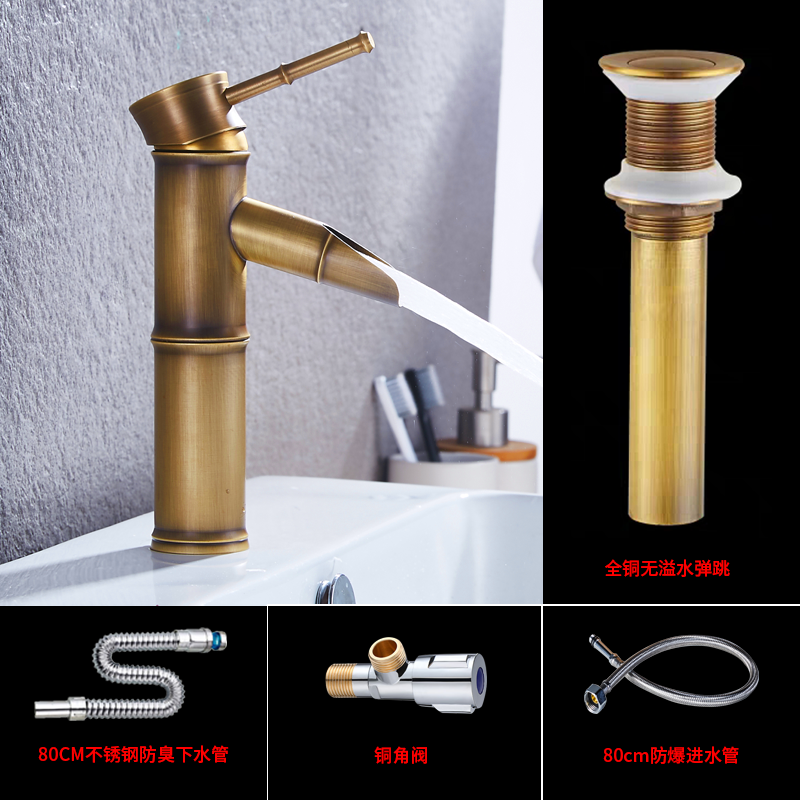 倍曦仿古水龙头室外水龙头欧式水龙头户外水龙头防冻全铜仿古户外水龙