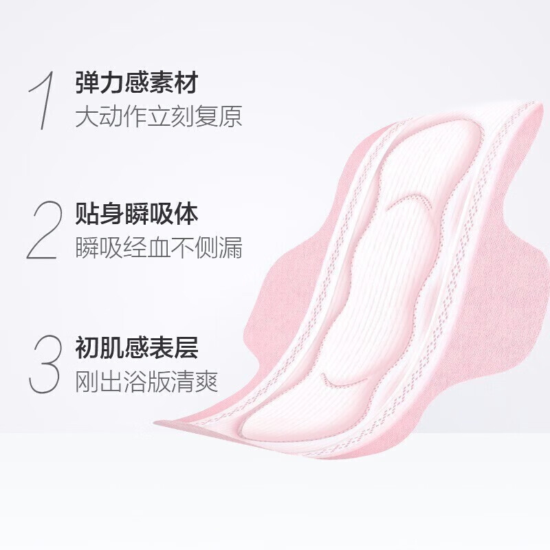 苏菲卫生巾超熟睡柔棉感日用夜用姨妈巾 日夜套组量多防漏卫生巾 柔棉感日用230mm60片