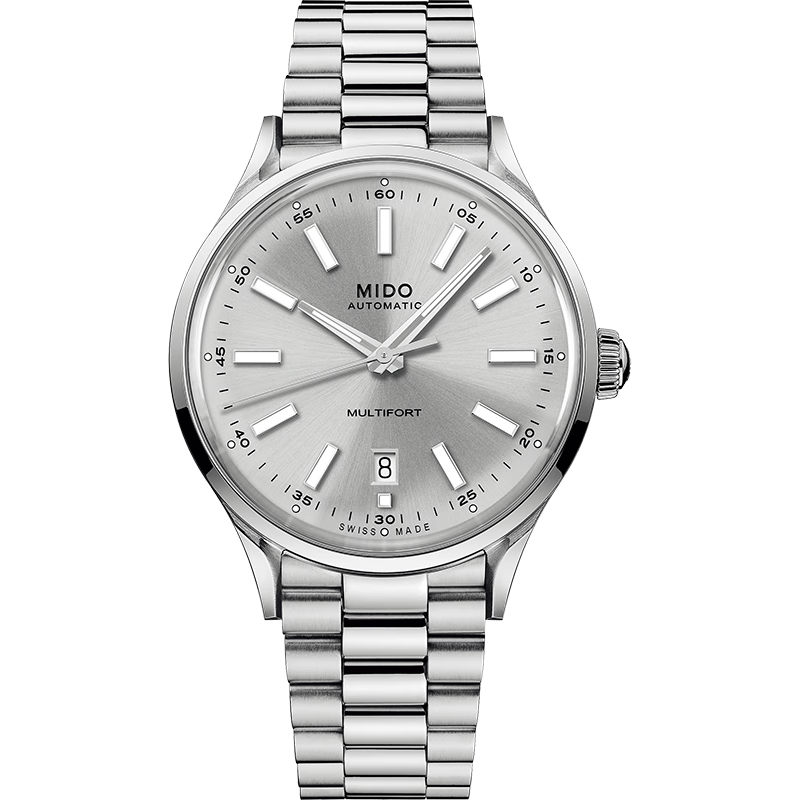 美度（MIDO）瑞士手表 舵手 传承者 长动能 商务休闲 机械钢带男表新年礼物