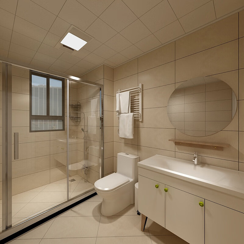 福西西黄色布纹砖仿古砖300600布纹卫生间瓷砖现代简约厨房阳台墙地砖