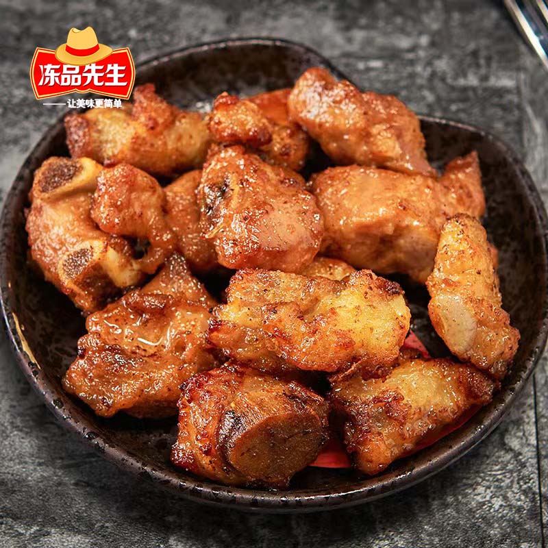 冻品先生 蒜香小排 方便菜快手菜 原切猪排半成品 冷冻腌制猪肋骨排骨蒜香 【冻品先生】蒜香小排*1袋
