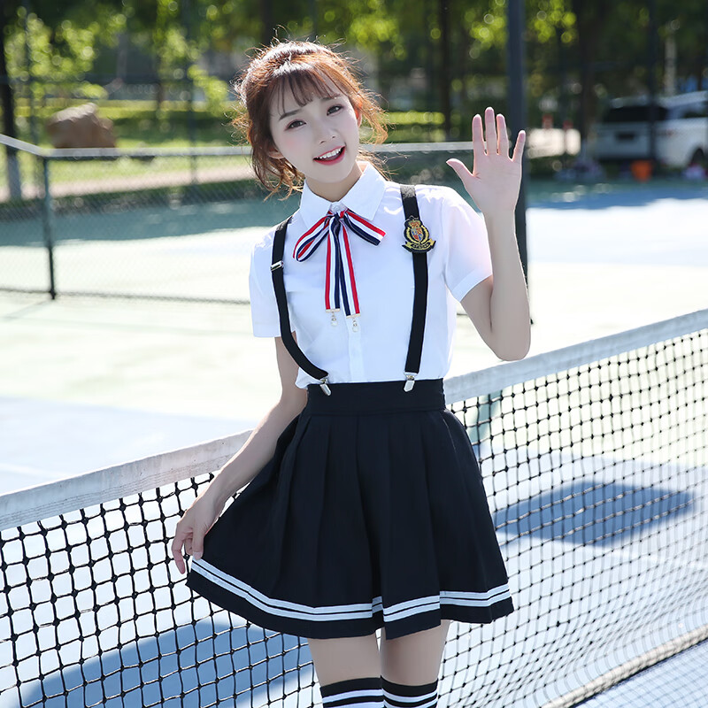 鲁邦爵班服套装学院风高中学生校服套装学院风初中学生表演韩系jk衬衫