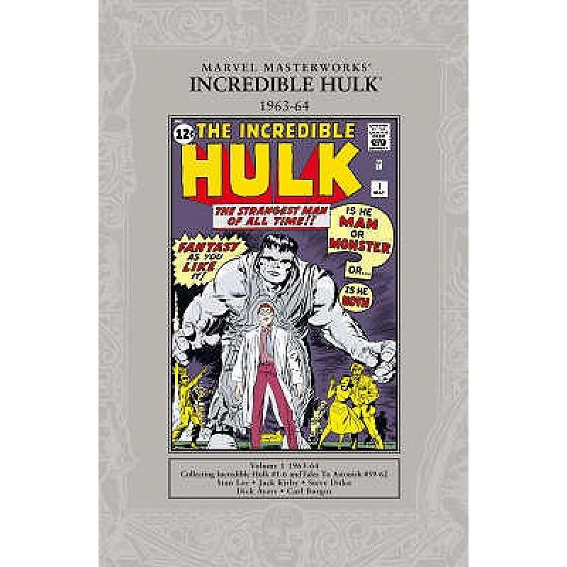 预订 Marvel Masterworks: The Incredible Hulk 1962...