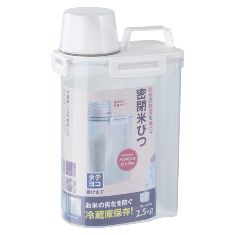 清爽透明，莱贝（RYBACK）透明塑料米桶厨房五谷杂粮储物罐|京东看厨房储物器皿最低价