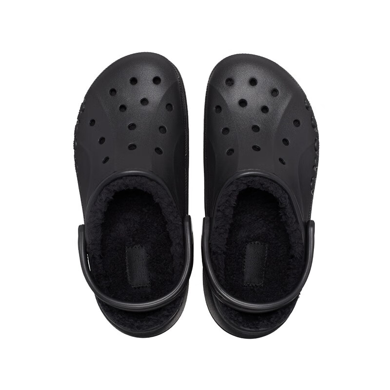 CROCS卡骆驰贝雅云彩暖棉洞洞鞋休闲棉鞋|208708 黑色-001 36 /37(230mm)