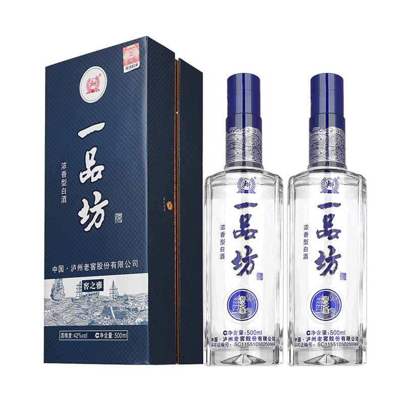 泸州老窖(luzhoulaojiao)一品坊头曲酒 浓香型白酒高粱酒 礼盒装(含礼