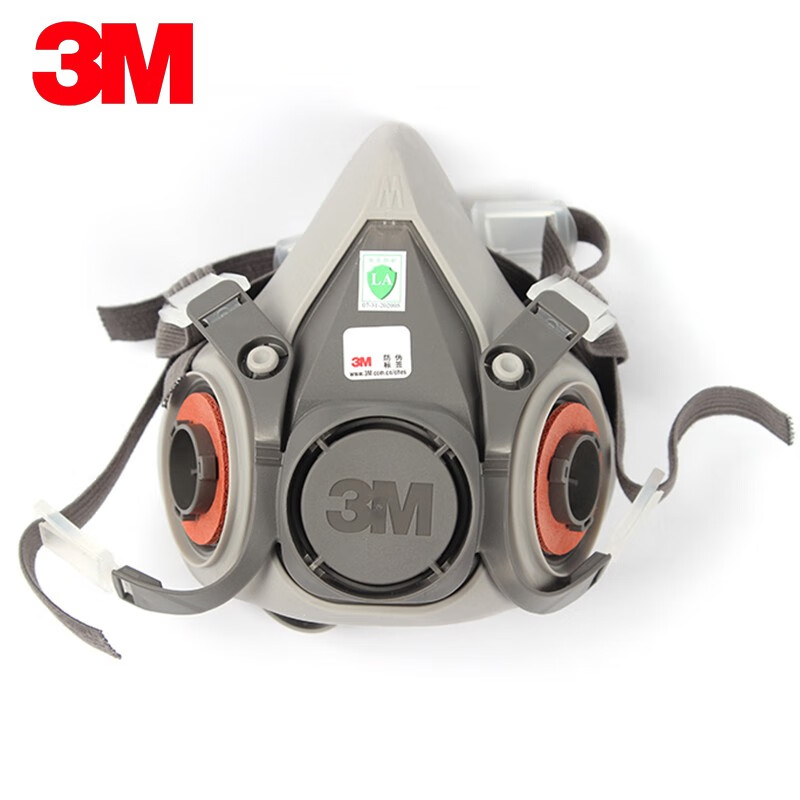 3m 6200防毒半面具系列5n11滤棉甲醛异味口罩装修农药苯/醚喷漆油漆