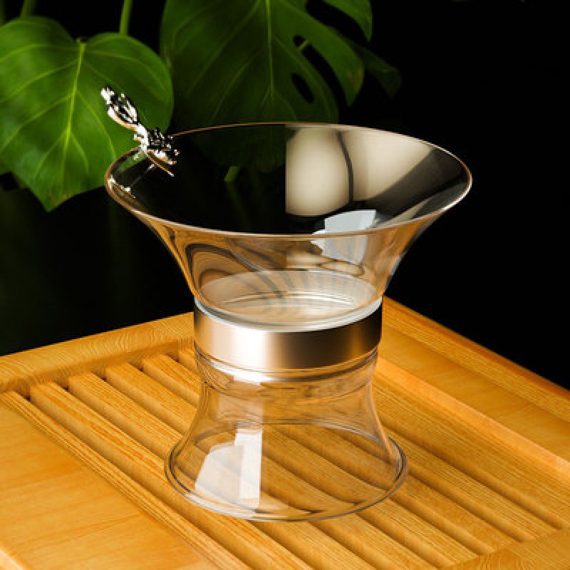 季荣春茶滤网超细1000目 超细茶滤网玻璃创意隔茶滤1000目茶叶过滤网