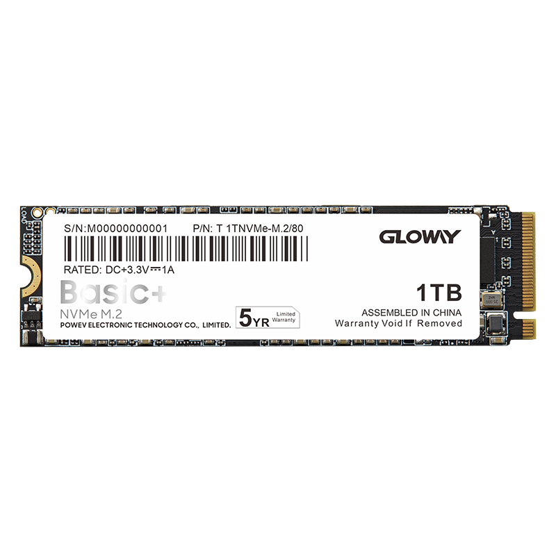 GLOWAY 光威 Basic NVMe M.2 固态硬盘 1TB (PCI-E3.0)