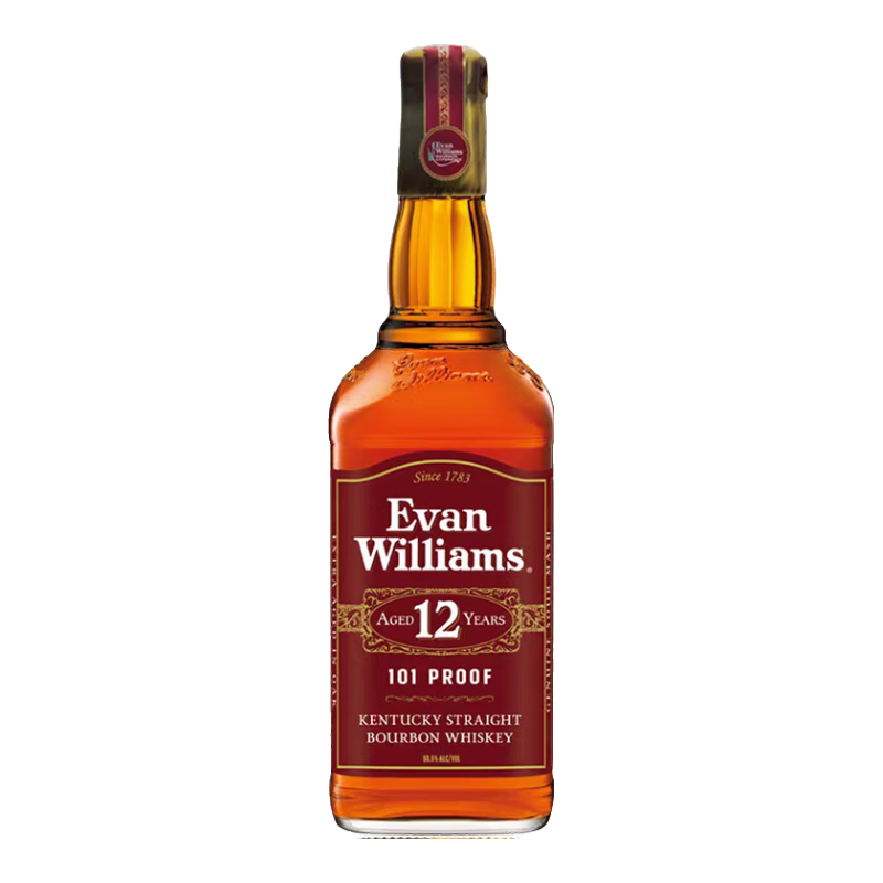 爱威廉斯（Evan Williams）【原瓶进口】美国肯塔基波本威士忌洋酒 爱威廉斯12年波本威士忌750ml