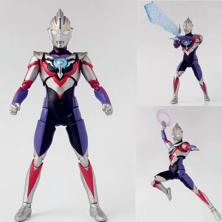 shf关节可动发光玩具赛罗艾克斯特利迦泽塔男孩礼物 shf欧布重光 支架