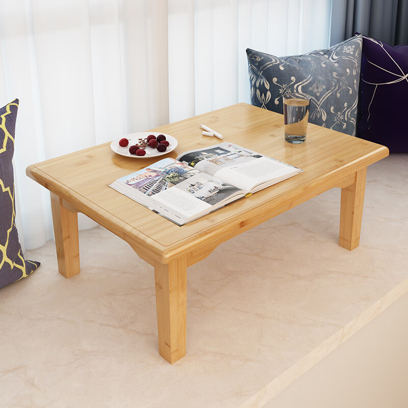 麦室吃饭炕桌东北农村家用竹炕桌农村老式家用实木榻榻米小桌子坐地吃