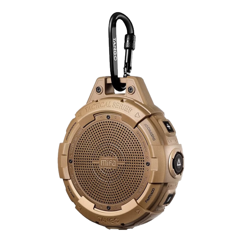 MIFATANGO藍(lán)牙音箱戶外隨身露營騎行跑步車載便攜式小音響高音質(zhì)插卡防水大音量環(huán)繞超重低音炮音響 TANGO狼棕色【硬核機(jī)能風(fēng)】 【官方標(biāo)配】送收納包+手提繩