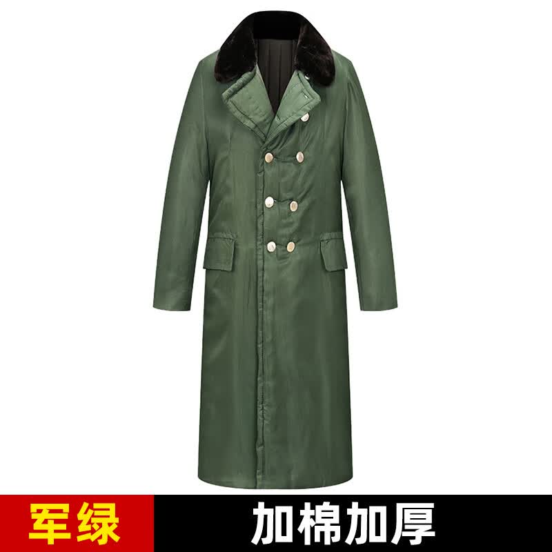歌珀尼保安大衣男冬装执勤棉袄冬季加厚冷库防寒服老式东北军棉大衣