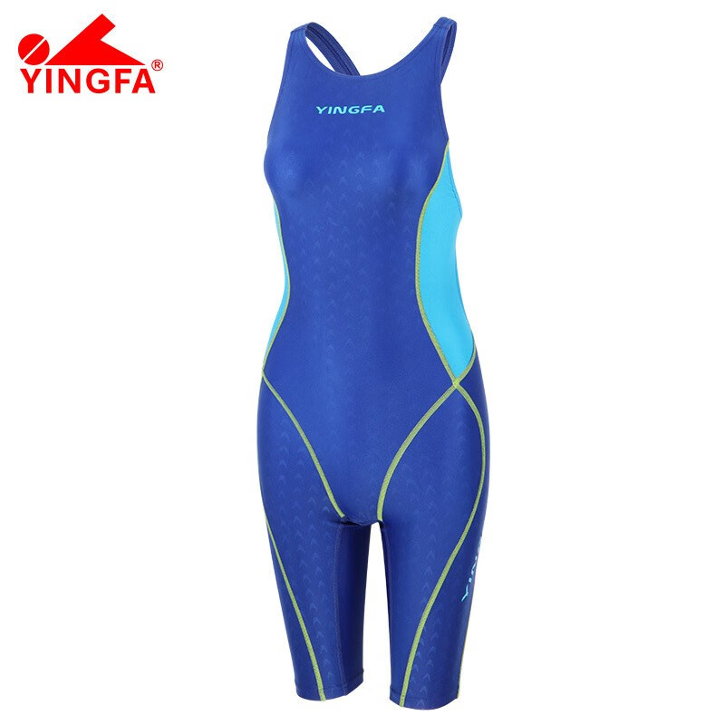 英发(yingfa)女式连体鲨鱼皮游泳衣 925泳衣专业竞速五分防水泳衣 953