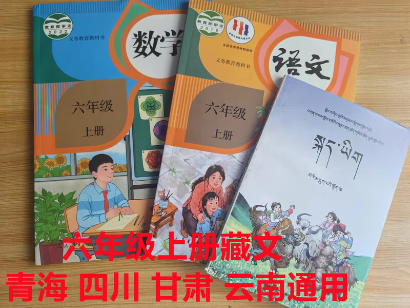 小学6六年级上册藏文书安多康巴藏文基础同步教材课本 藏文 六年级上