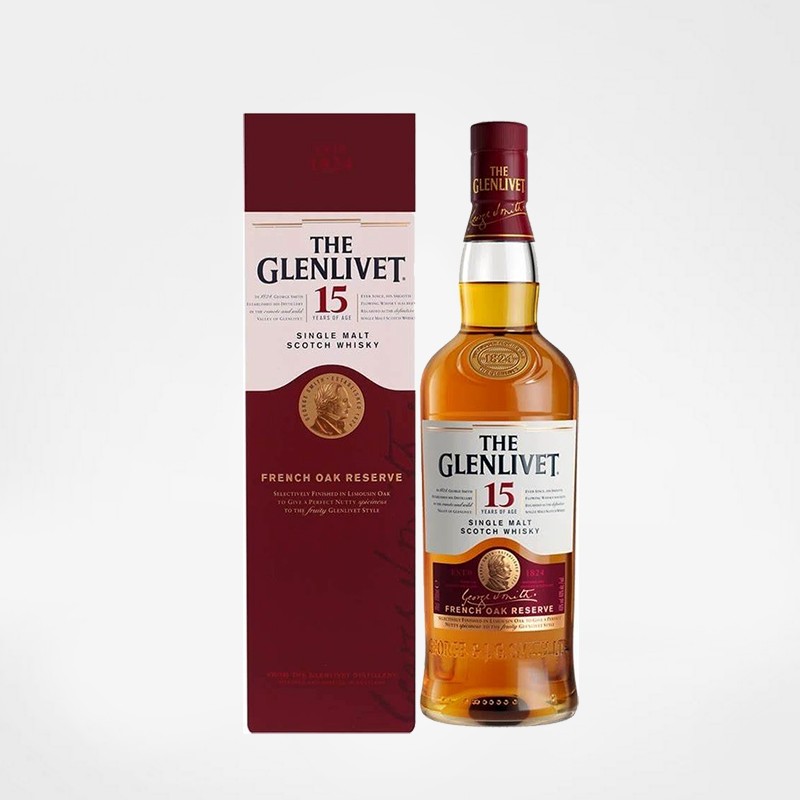 格兰威特(the glenlivet)洋酒 格兰威特15年法国橡木桶陈酿单一麦芽