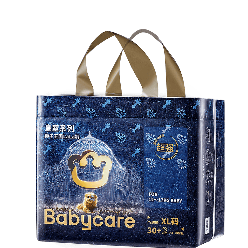 babycare皇室狮子王国拉拉裤大号XL30+2片 婴儿尿不湿干爽大吸量