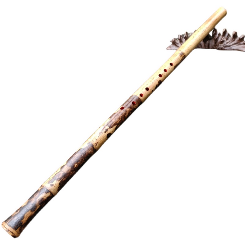 曲漾 虎皮斑竹洞箫老料湘妃竹洞箫演奏六八孔萧乐器湘妃竹花斑竹虎皮