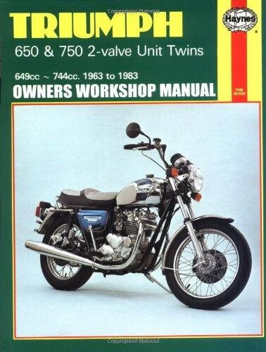 预订 Triumph 650 & 750 2-valve Unit Twins (63 - 83) Haynes Repair Manual