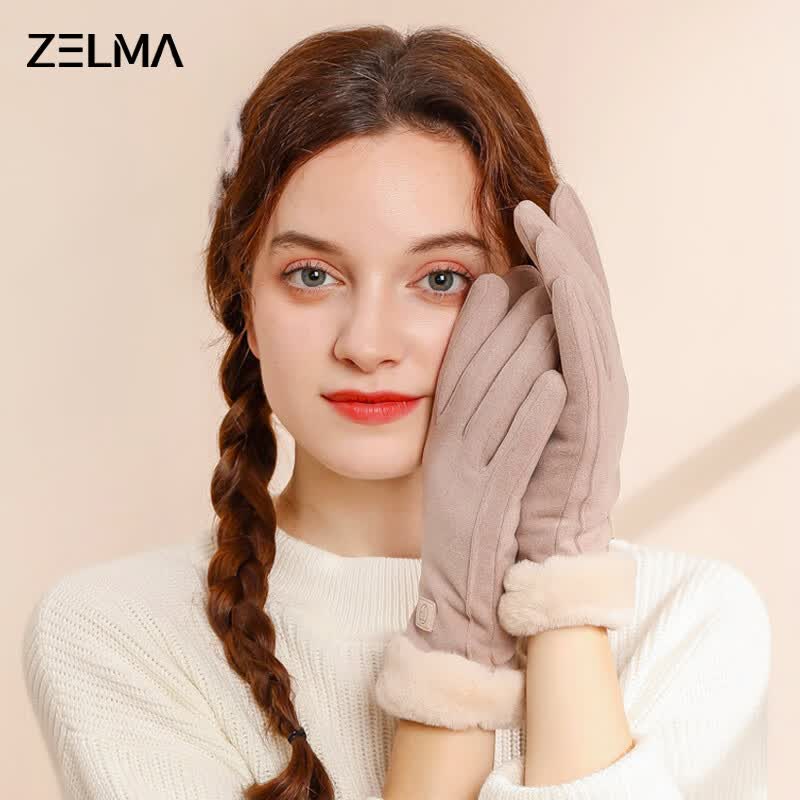 ZELMA保暖手套女秋冬防寒骑行手套冬季女士毛线手套棉滑雪手套冬天属于什么档次？