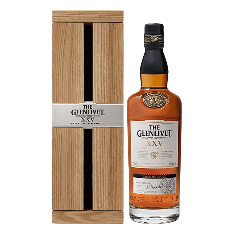 �������أ�ThE GLENLIVET���������ص�һ��ѿ�ո�����ʿ����� ˹���� �������� һƿһ�� ��������25��700mL1ƿ