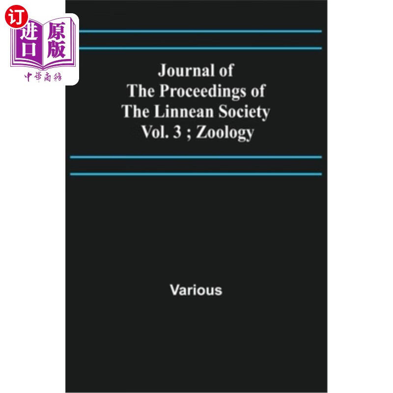 3; zoology 林奈学会学报-第3卷;动物学