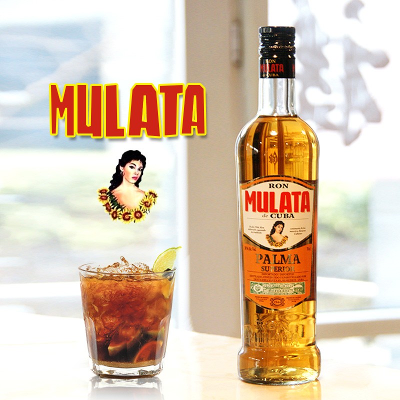 洋酒古巴原瓶进口Mulata混血姑娘金朗姆酒38度 700ML