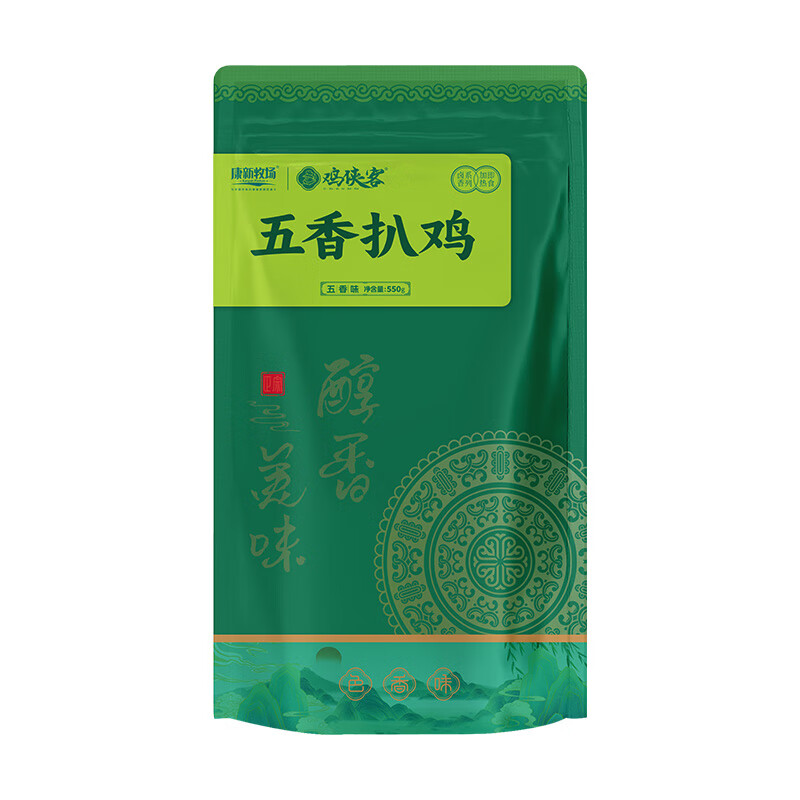 康新牧场草原酱牛肉150g/袋 牛肉熟食酱牛肉 真空包装开袋即食 五香扒鸡550g2袋