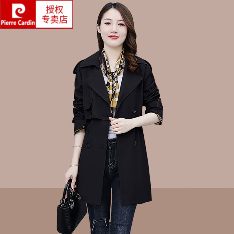 2024春秋季新款女士中长款风衣外套小个子洋气减龄英伦风女装气质